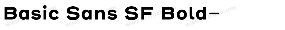 Basic Sans SF Bold字体转换